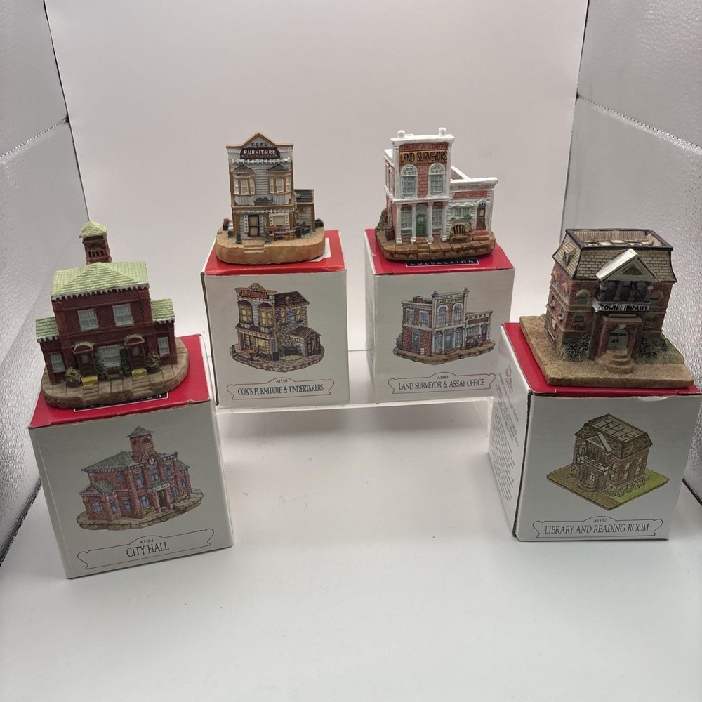 Vtg~Liberty Falls~The Americana Collection~Lot of 4~AH82 AH38 AH83 AH84~IOB